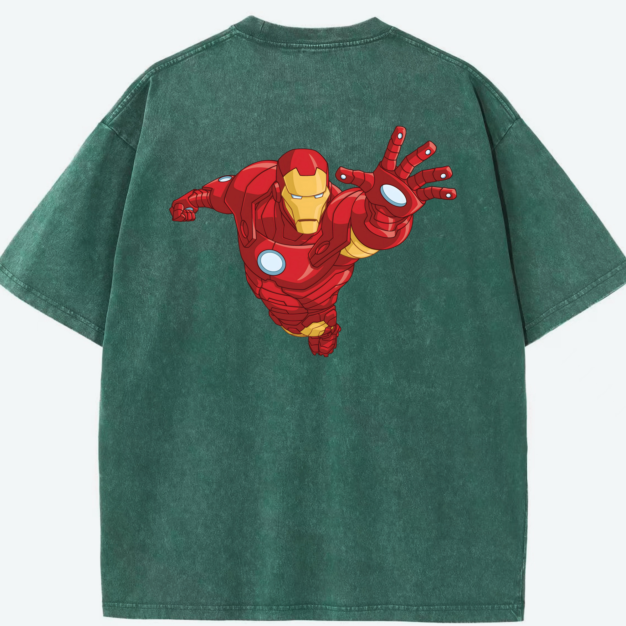 （画像用） アベンジャーズ The Avengers 綿100% ヴィンテージ風 半袖Tシャツ（背面プリント）